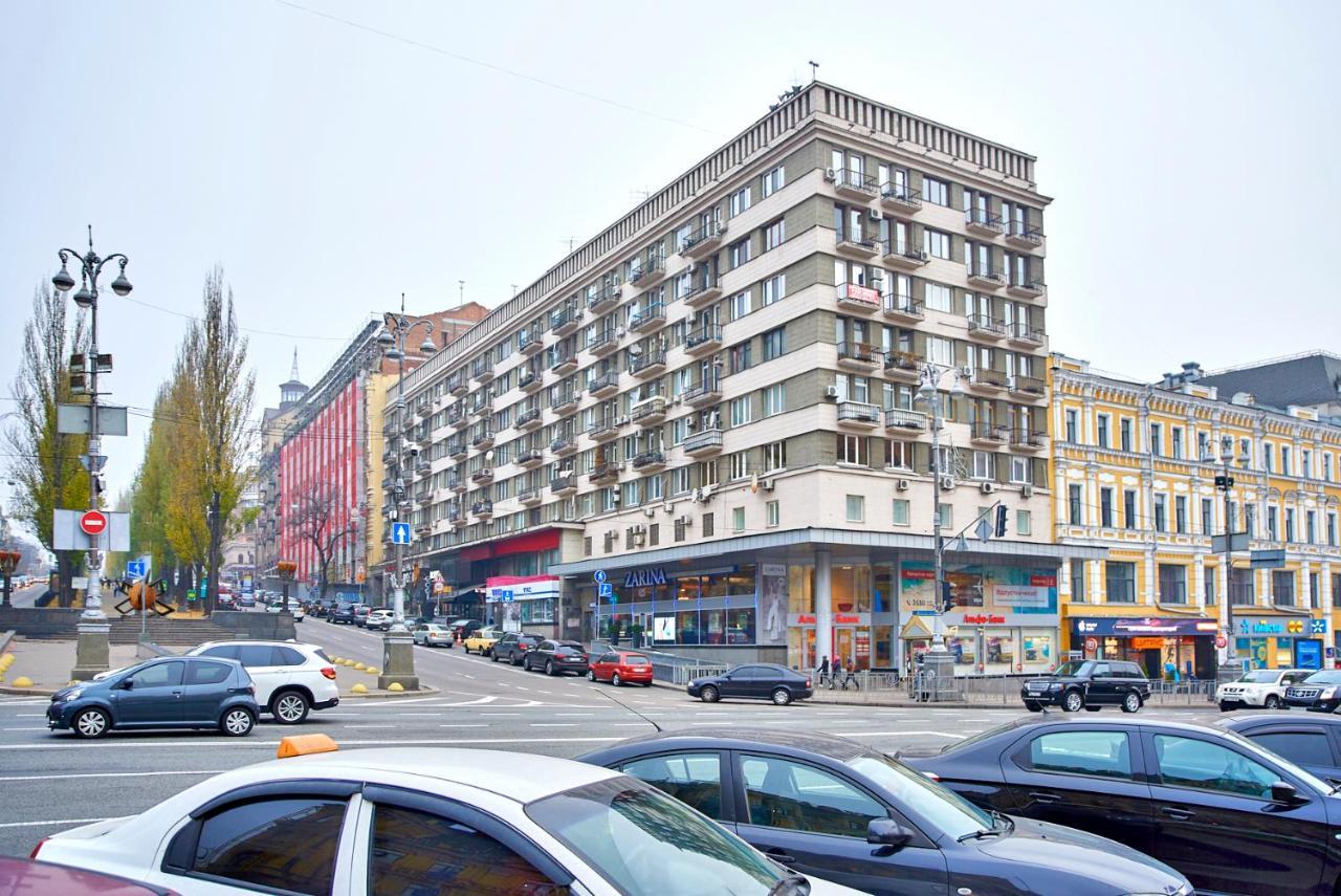 Big Jacuzzi , Sauna , Khreshchatyk Apartments Kiev Exterior foto